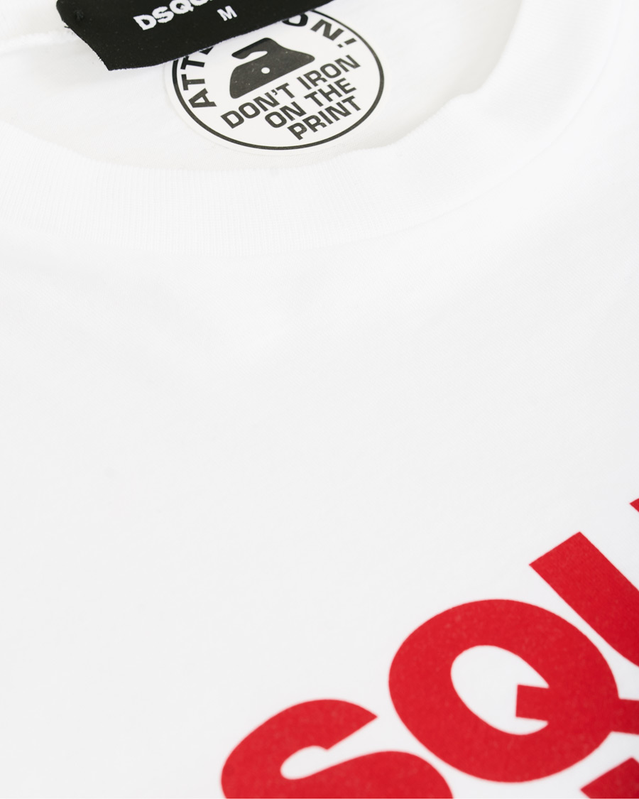 Herren | T-Shirts | Dsquared2 | Slouch Fit Logo Crew Neck Tee White