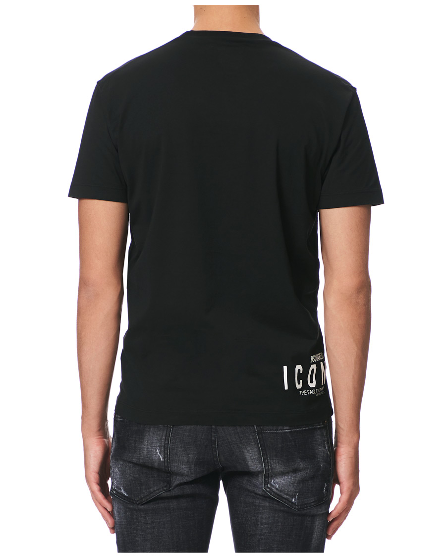 Herren | T-Shirts | Dsquared2 | Cool Fit Icon Eagle Logo Crew Neck Tee Black