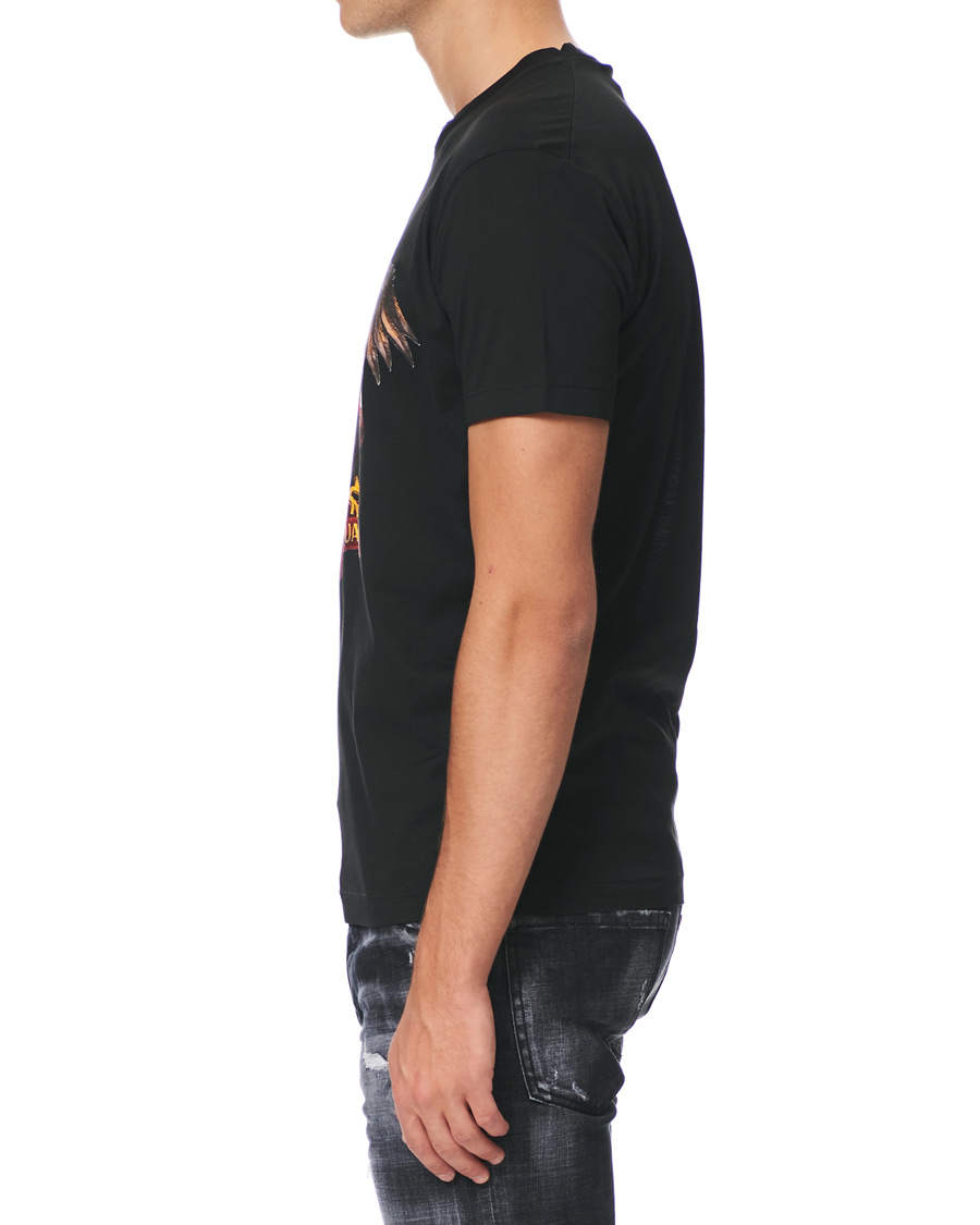 Herren | T-Shirts | Dsquared2 | Cool Fit Icon Eagle Logo Crew Neck Tee Black