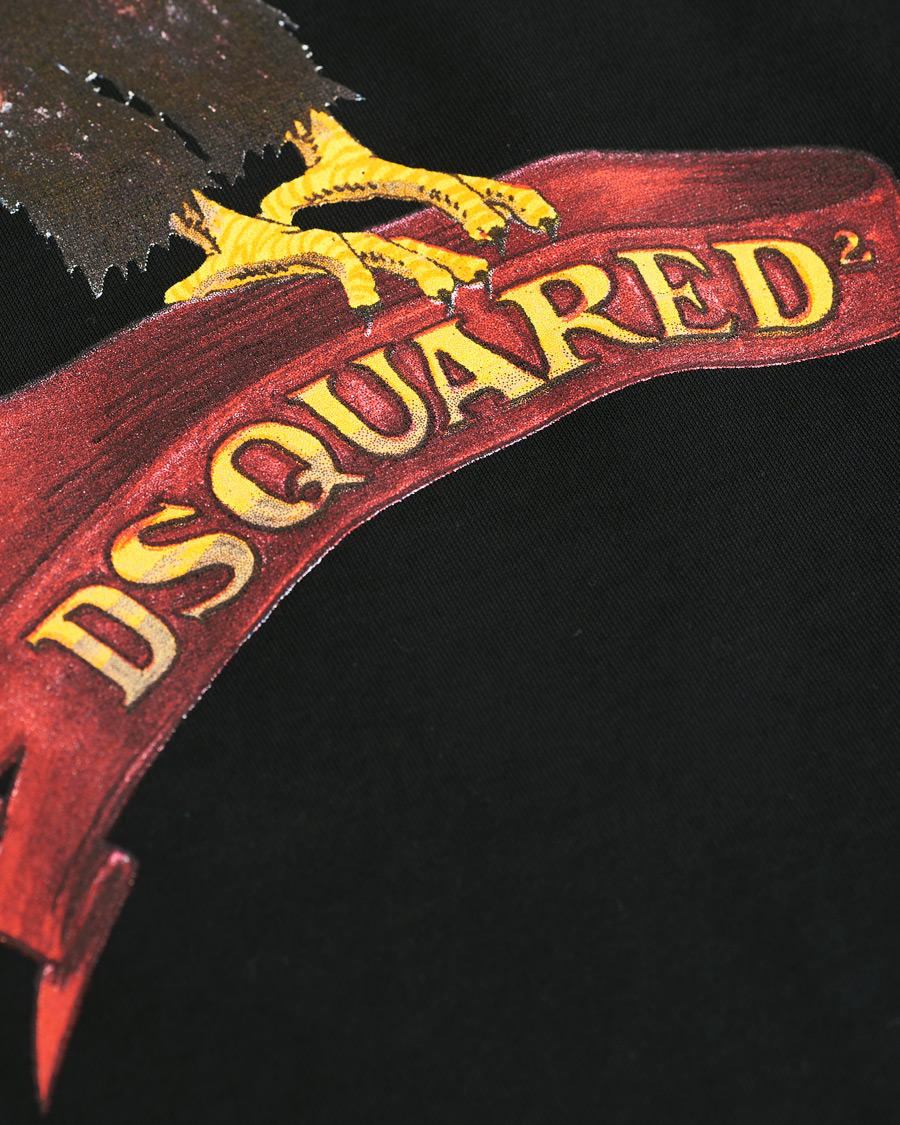 Herren | T-Shirts | Dsquared2 | Cool Fit Icon Eagle Logo Crew Neck Tee Black