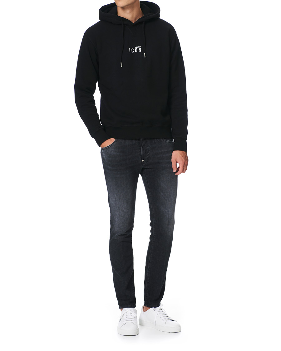 Herren | Pullover | Dsquared2 | Cool Fit Icon Small Logo Hoodie Black