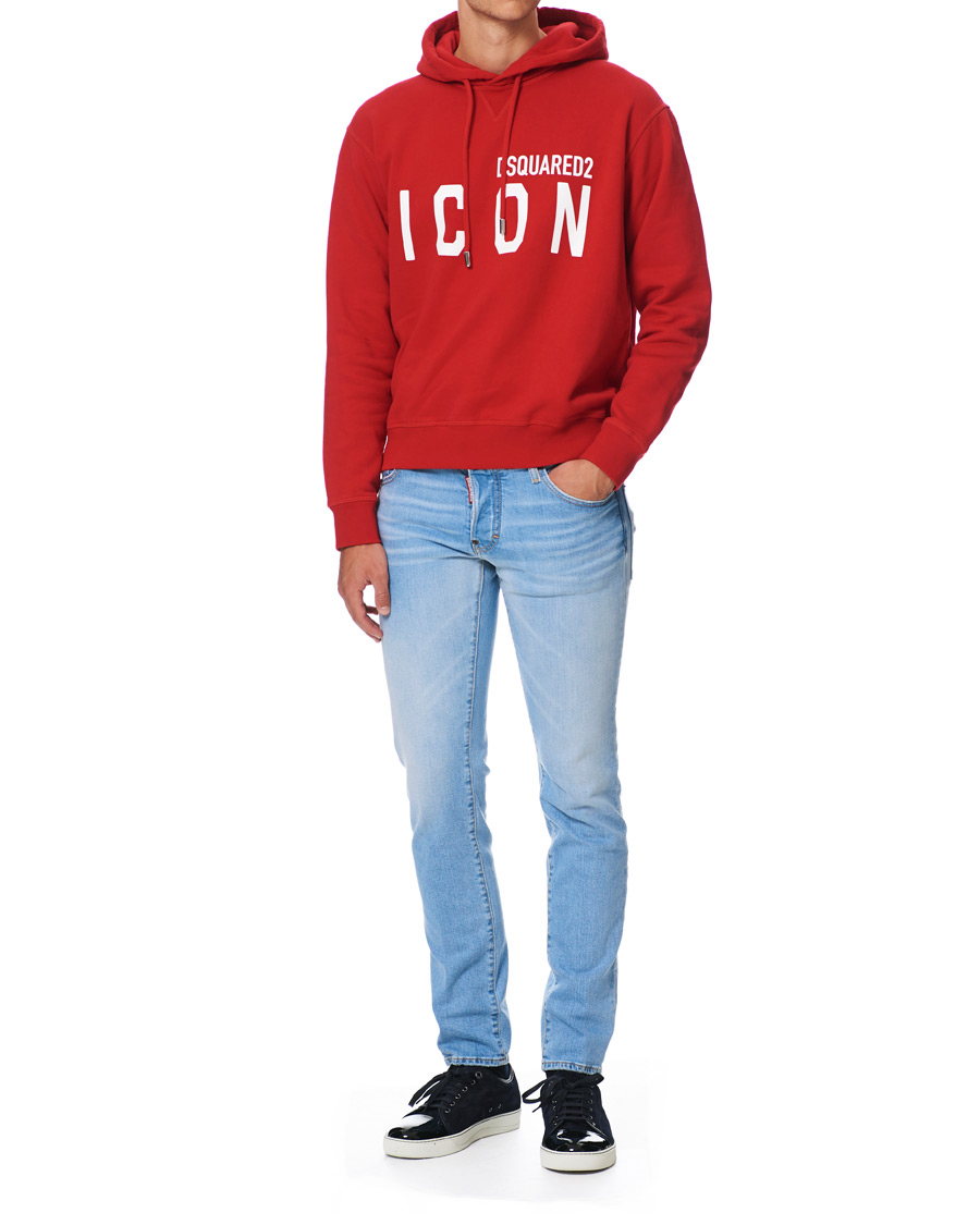 Herren | Pullover | Dsquared2 | Cool Fit Icon Logo Hoodie Red