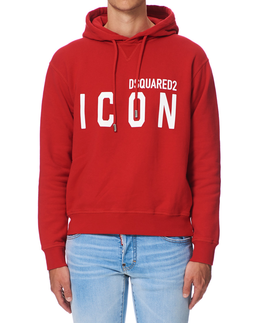 Herren | Pullover | Dsquared2 | Cool Fit Icon Logo Hoodie Red