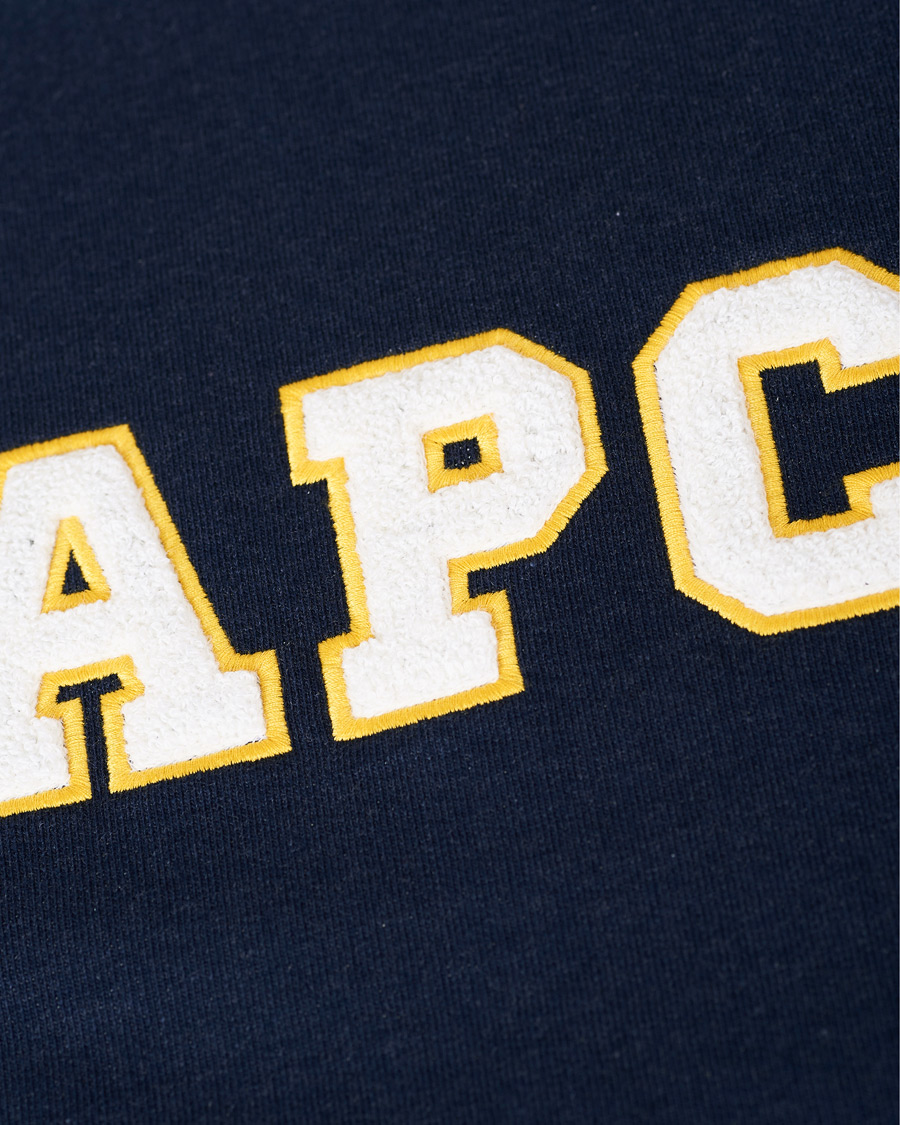 Herren | Pullover | A.P.C. | Malcolm College Sweatshirt Navy