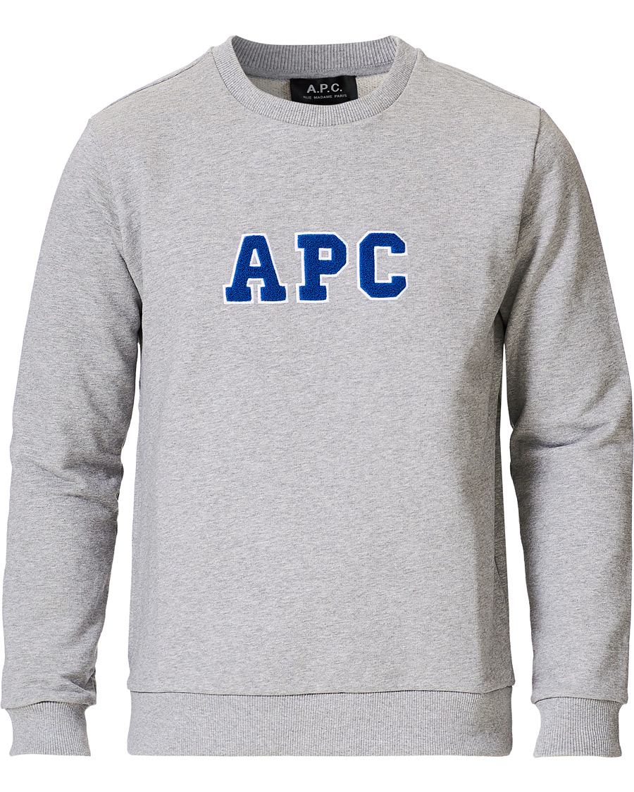Herren | Pullover | A.P.C. | Malcolm College Sweatshirt Light Grey