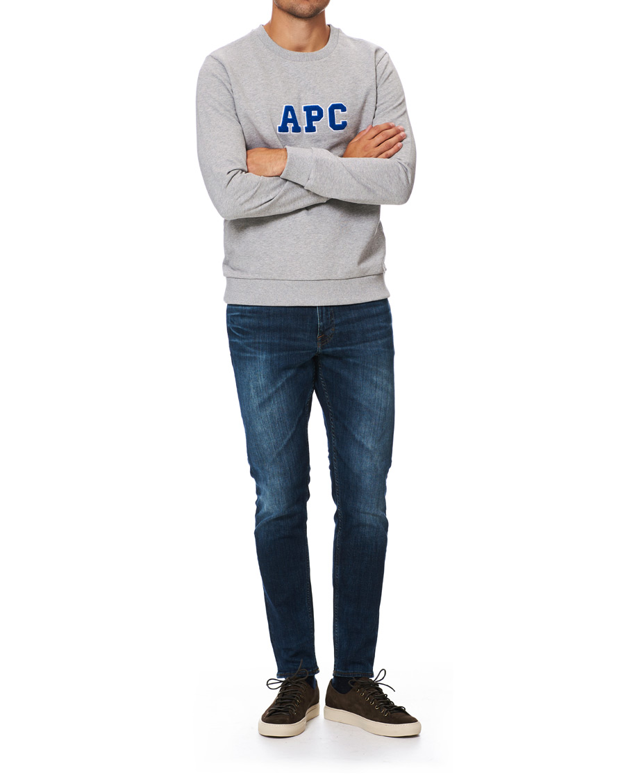 Herren | Pullover | A.P.C. | Malcolm College Sweatshirt Light Grey