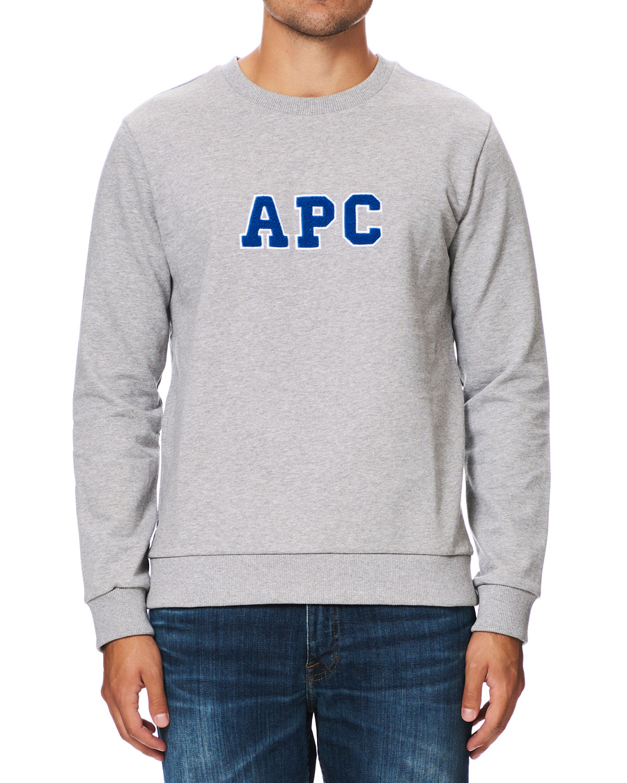 Herren | Pullover | A.P.C. | Malcolm College Sweatshirt Light Grey