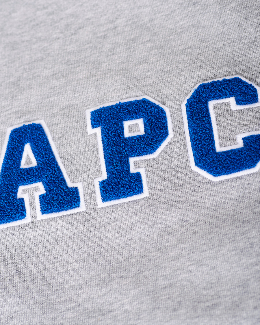 Herren | Pullover | A.P.C. | Malcolm College Sweatshirt Light Grey