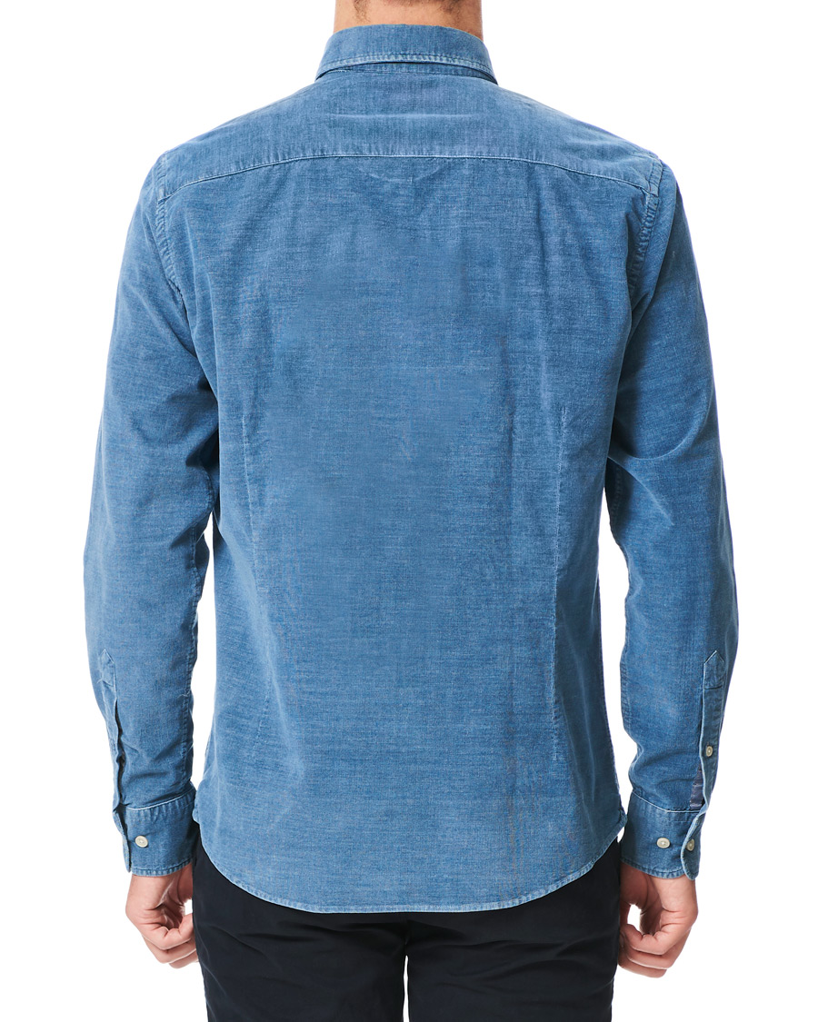 Herren | Hemden | Hackett | Indigo Baby Cord Shirt Indigo