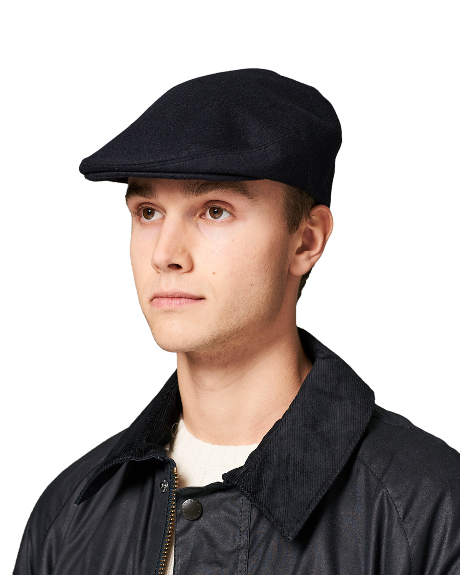 Herren | Lock & Co Hatters Glen Flat Loden Cap Navy | Lock & Co Hatters | Glen Flat Loden Cap Navy