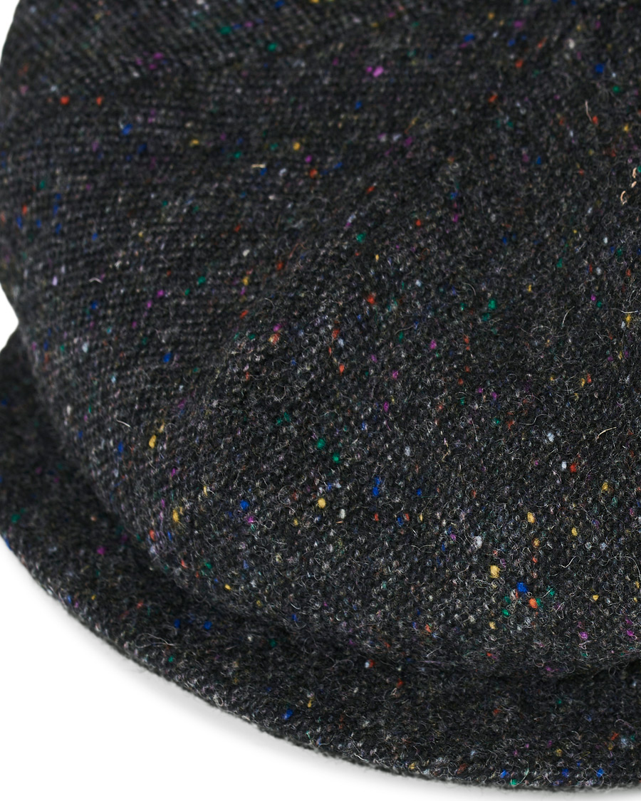 Herren | Lock & Co Hatters Tremelo Donegal Tweed Cap Dark Grey | Lock & Co Hatters | Tremelo Donegal Tweed Cap Dark Grey