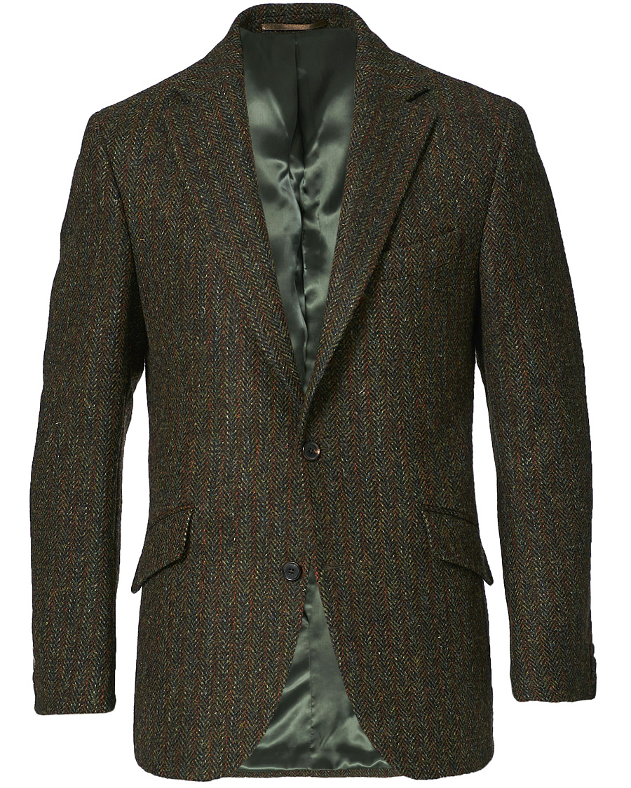 Herren | Sakkos | Walker Slater | Edward Harris Tweed Herringbone Blazer Green