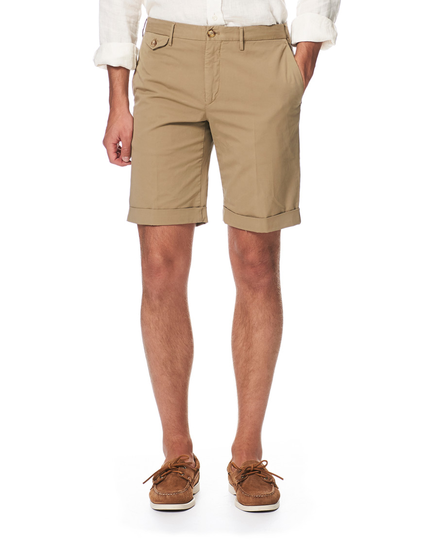 Herren | Shorts | Incotex | Cotton Chino Shorts Beige