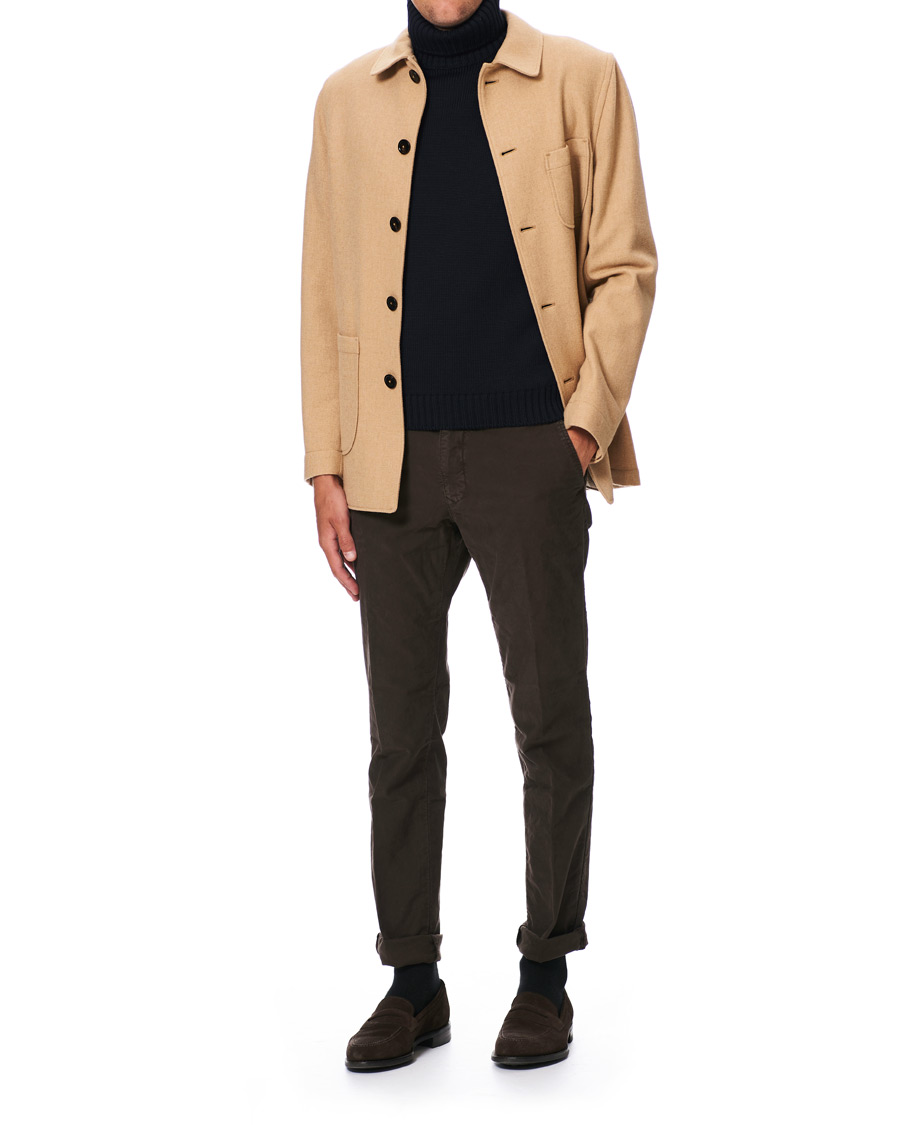 Herren | Hemden | Lardini | Wool Overshirt Beige