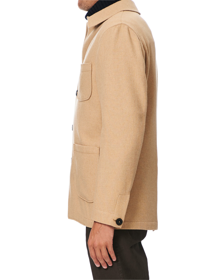Herren | Hemden | Lardini | Wool Overshirt Beige