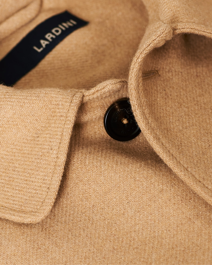 Herren | Hemden | Lardini | Wool Overshirt Beige