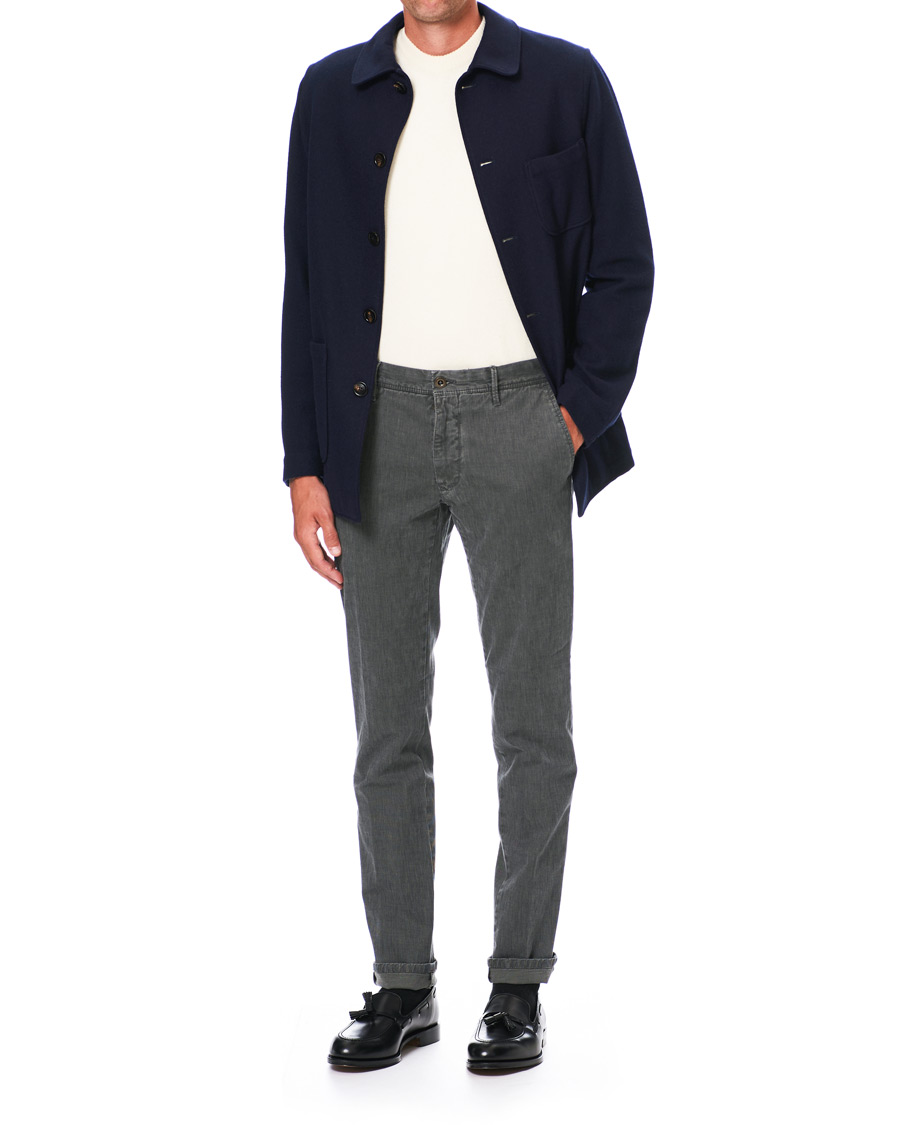 Herren | Hemden | Lardini | Wool Overshirt Navy