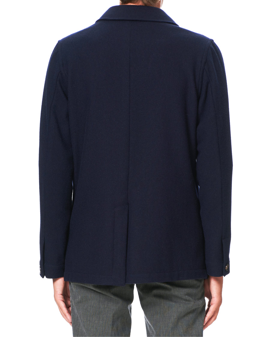 Herren | Hemden | Lardini | Wool Overshirt Navy