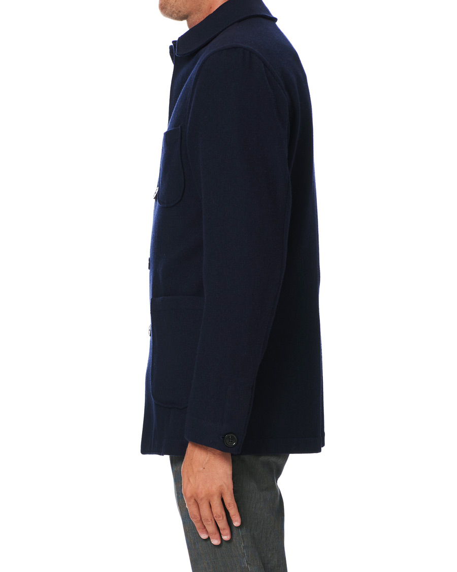 Herren | Hemden | Lardini | Wool Overshirt Navy