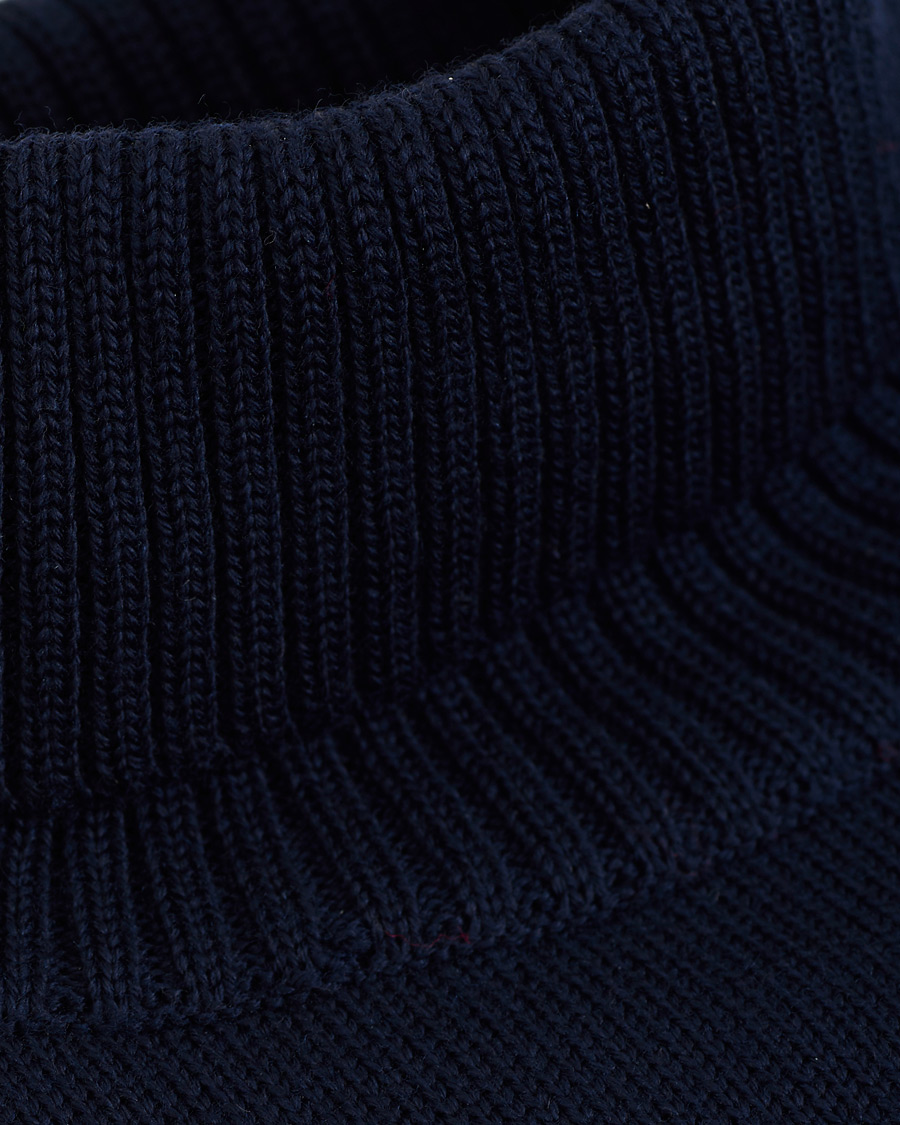 Herren | Pullover | Stenströms | Heavy Knitted Merino Rollneck Navy