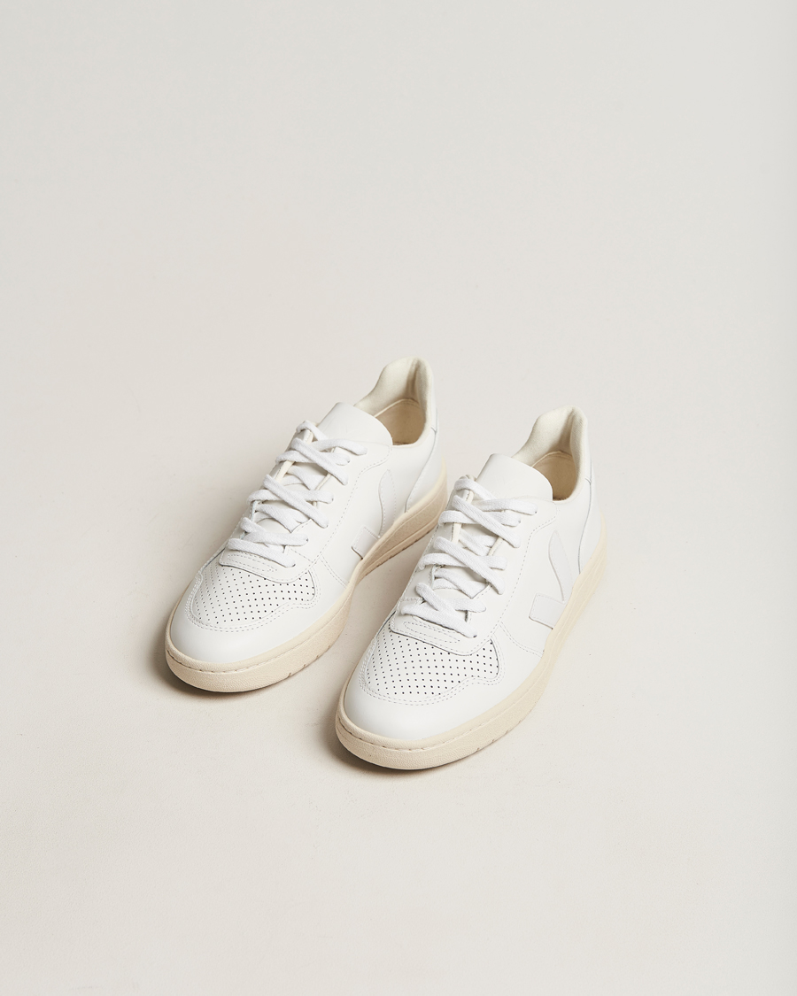 Herren | Veja | Veja | V-10 Leather Sneaker Extra White