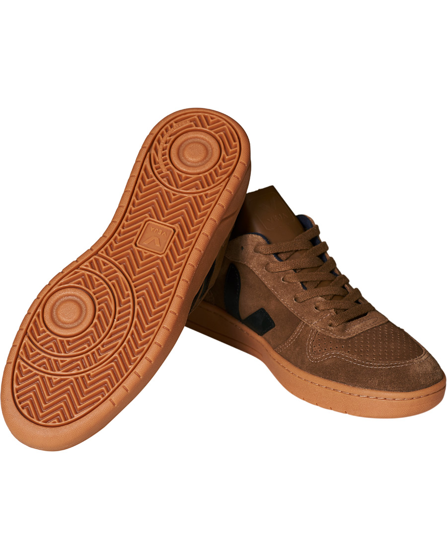 Herren | Veja V-10 Suede Sneaker Brown/Black | Veja | V-10 Suede Sneaker Brown/Black