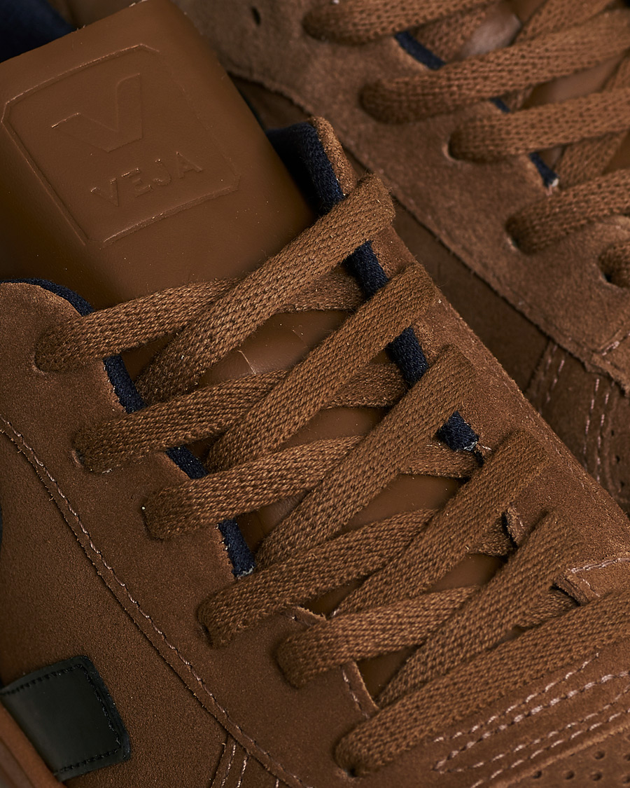 Herren | Veja V-10 Suede Sneaker Brown/Black | Veja | V-10 Suede Sneaker Brown/Black