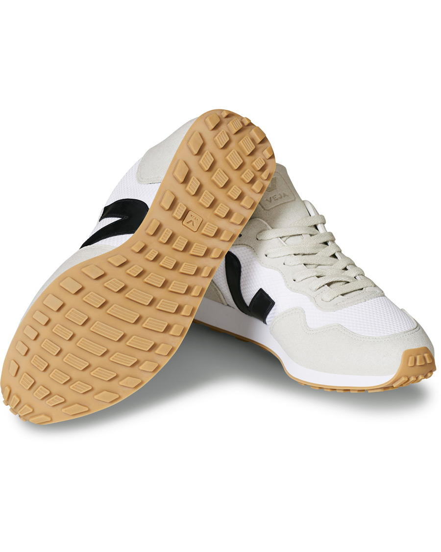 Herren | Veja SDU Vegan Running Sneaker White Black Natural | Veja | SDU Vegan Running Sneaker White Black Natural
