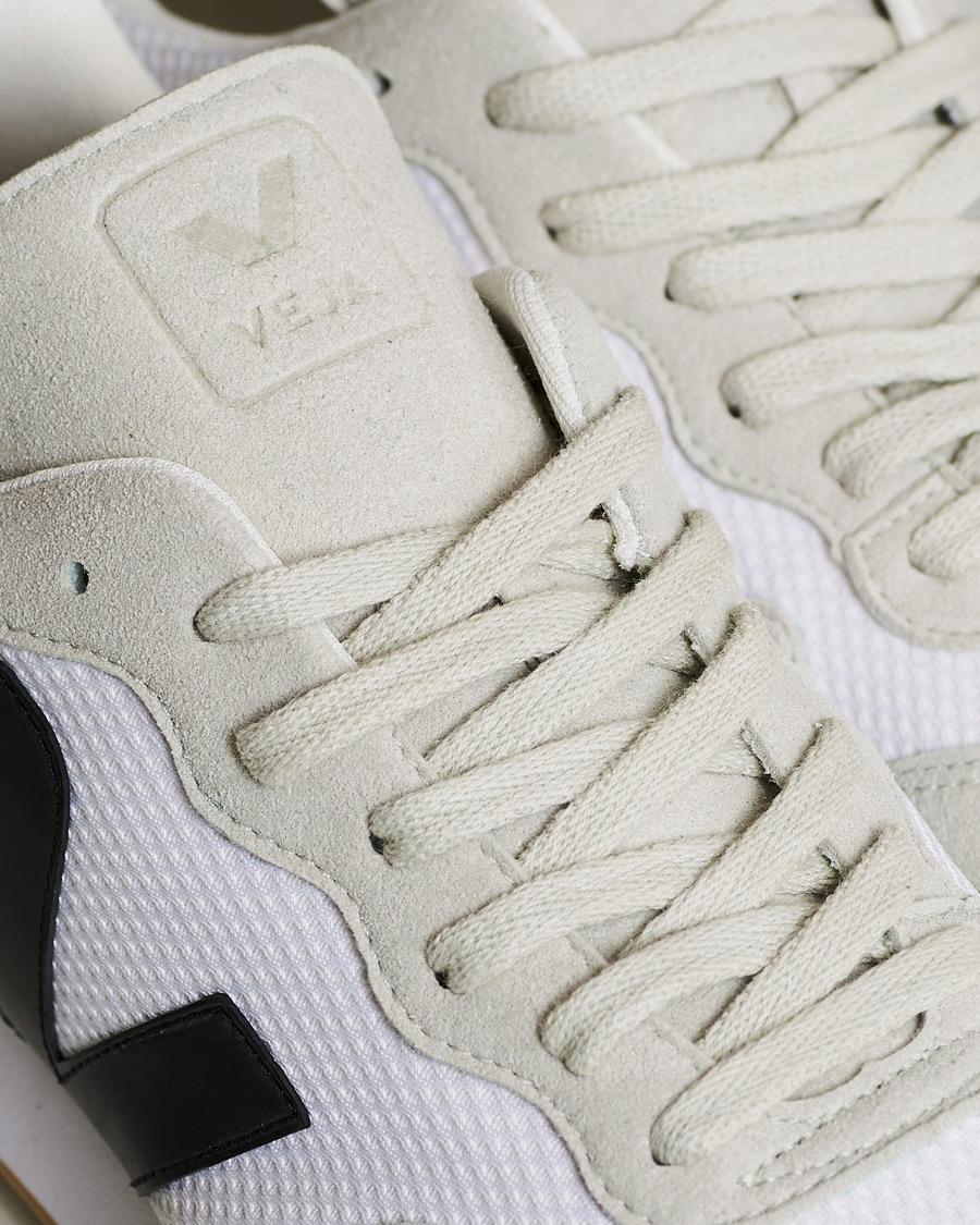Herren | Veja SDU Vegan Running Sneaker White Black Natural | Veja | SDU Vegan Running Sneaker White Black Natural