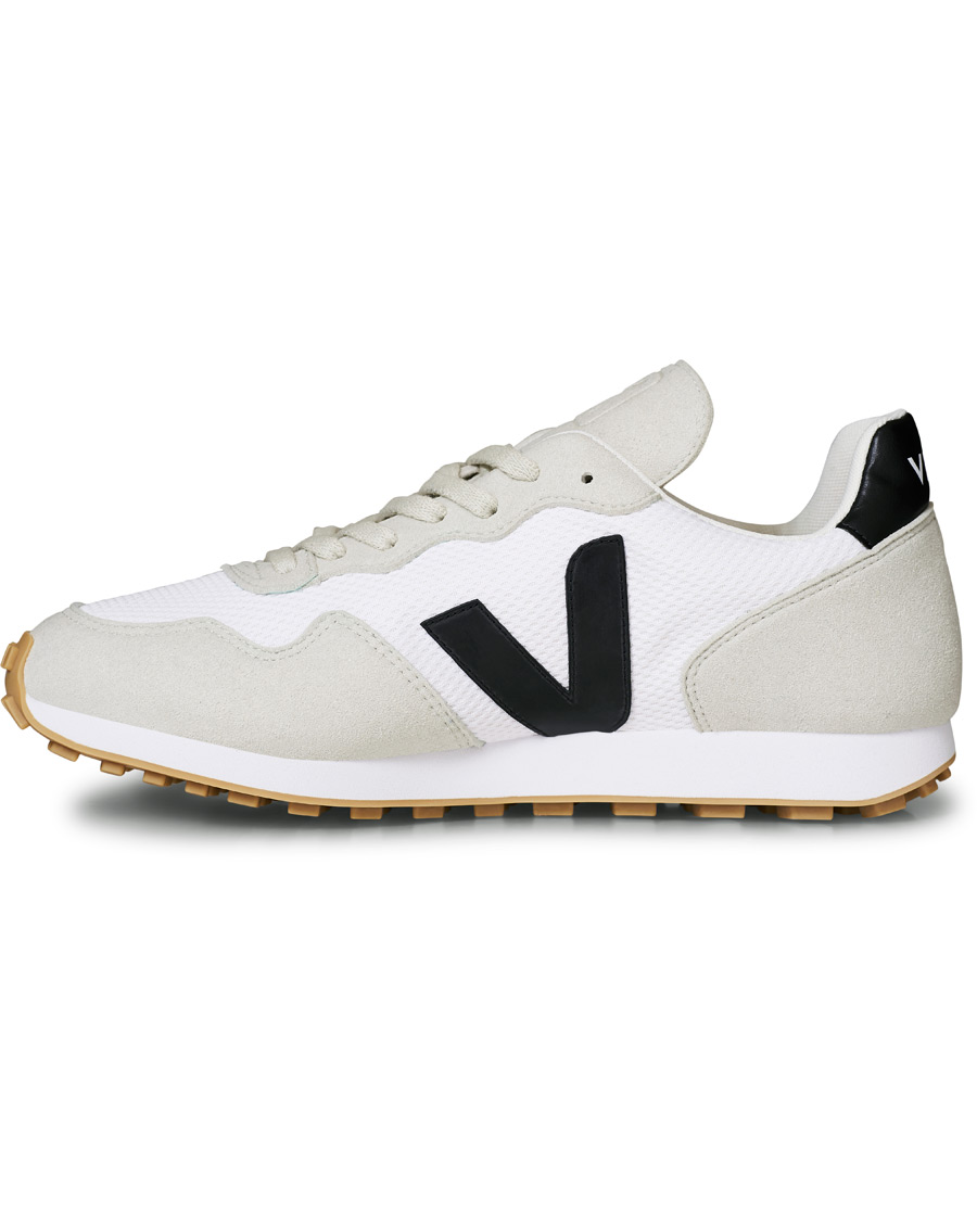 Herren | Veja SDU Vegan Running Sneaker White Black Natural | Veja | SDU Vegan Running Sneaker White Black Natural