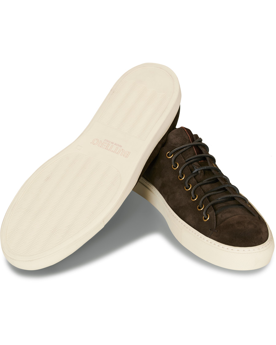 Herren | Buttero Suede Sneaker Dark Brown | Buttero | Suede Sneaker Dark Brown