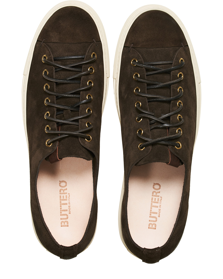 Herren | Buttero Suede Sneaker Dark Brown | Buttero | Suede Sneaker Dark Brown