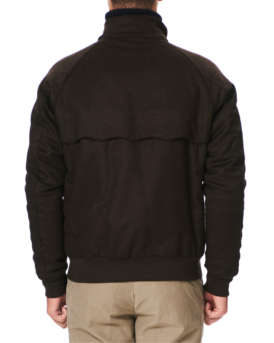 Herren | Jacken | Baracuta | G9 Padded Melton Wool Harrington Jacket Brown