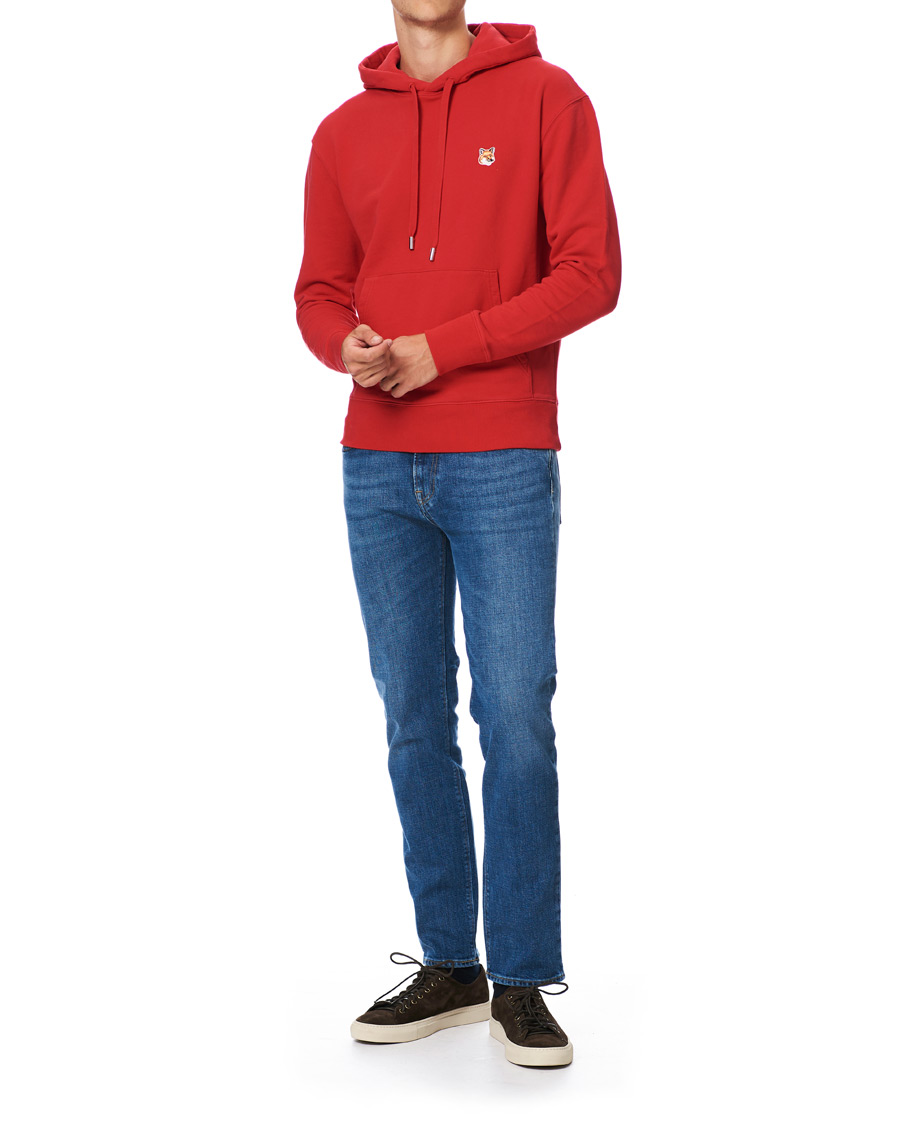 Herren | Pullover | Maison Kitsuné | Fox Head Hoodie Red