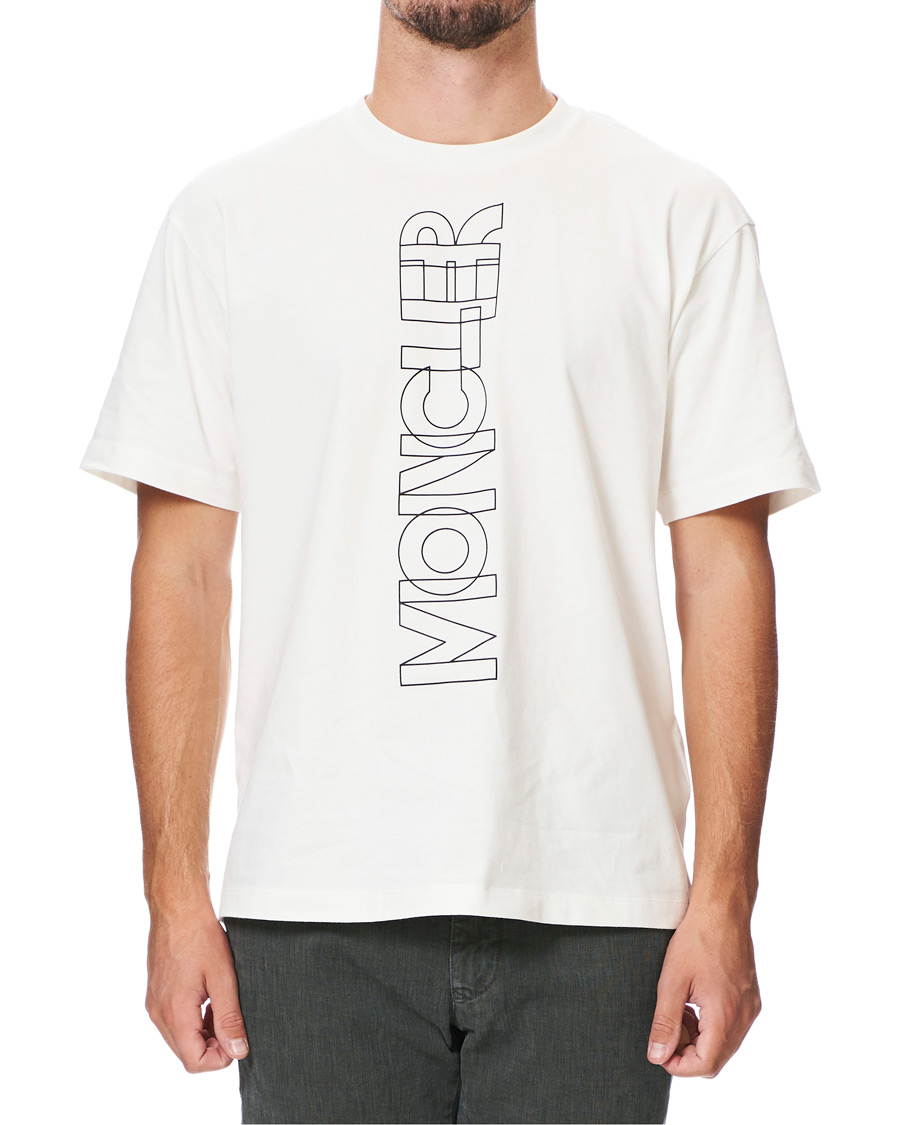Herren | T-Shirts | Moncler Grenoble | Vertical Logo Tee White