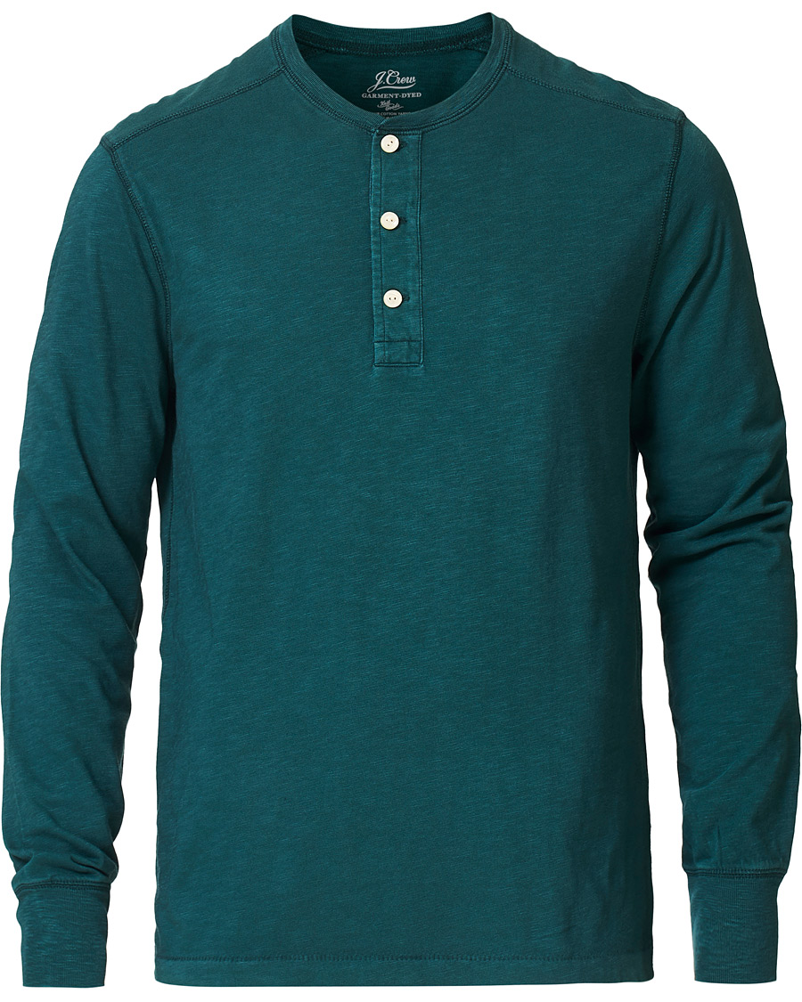 Herren | Pullover | J.Crew | Garment Dyed Henley Old Forest