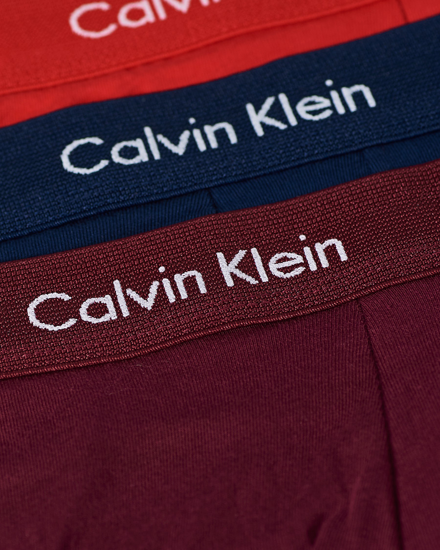 Herren | Unterwäsche | Calvin Klein | Cotton Stretch 3-Pack Boxer Breif Navy/Wine/Red