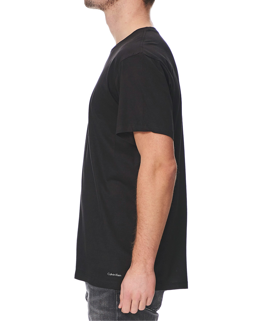 Herren | T-Shirts | Calvin Klein | Cotton Crew Neck Tee 3-Pack Black/White/Grey