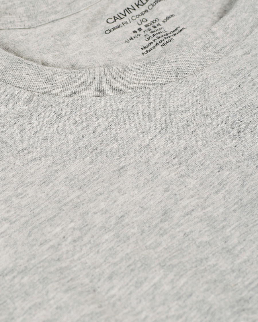 Herren | T-Shirts | Calvin Klein | Cotton Crew Neck Tee 3-Pack Black/White/Grey