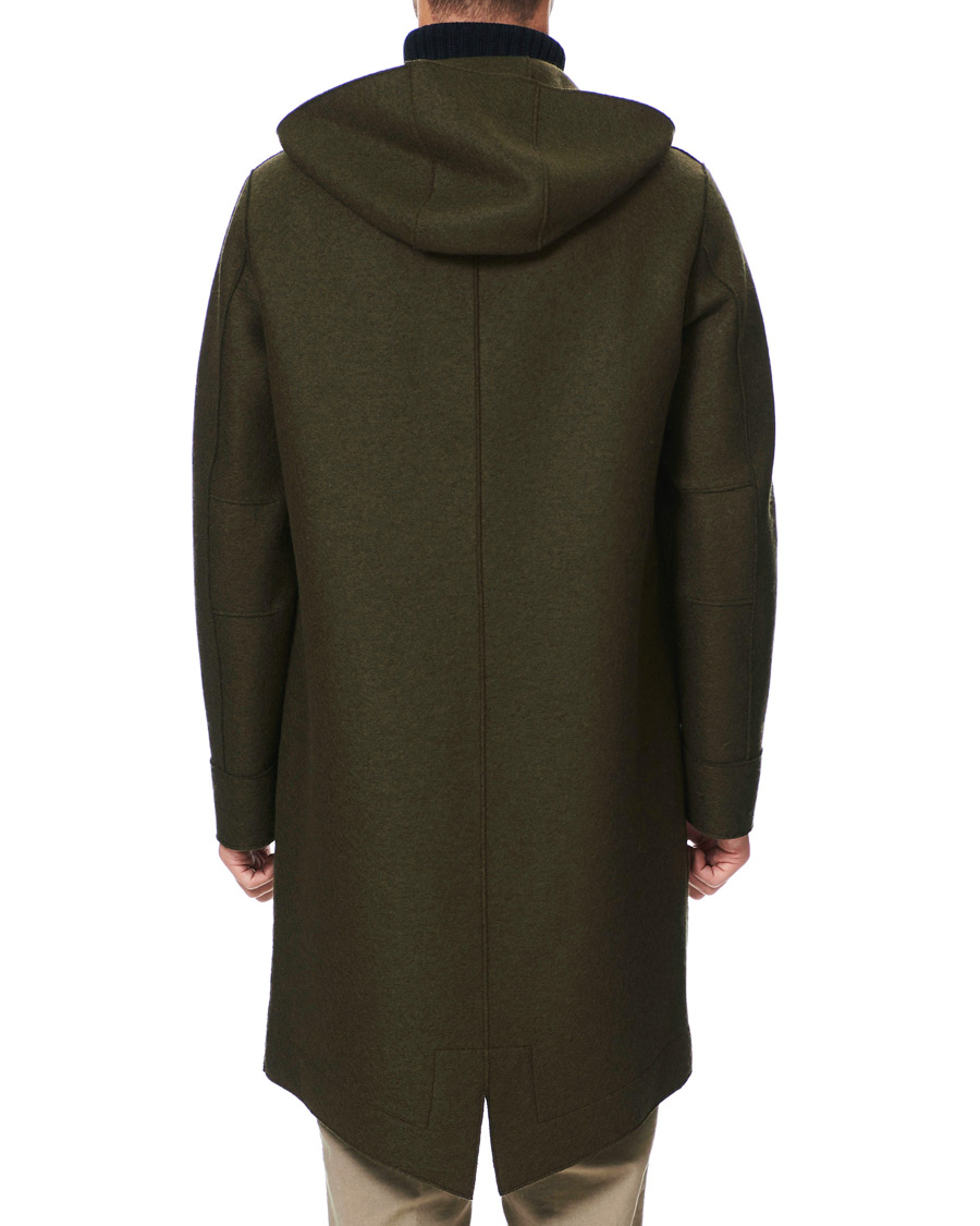 Herren | Jacken | Harris Wharf London | Pressed Wool Fishtail Parka Moss Green