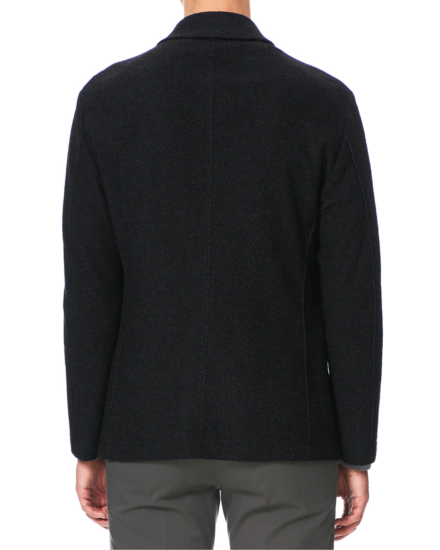 Herren | Hemden | Harris Wharf London | Twill Terry Overshirt Anthracite