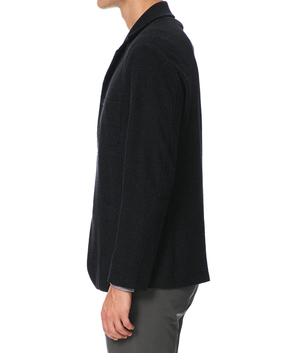 Herren | Hemden | Harris Wharf London | Twill Terry Overshirt Anthracite