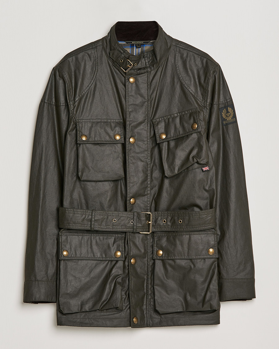 Herren | Jacken | Belstaff | Trialmaster Waxed Jacket Faded Olive