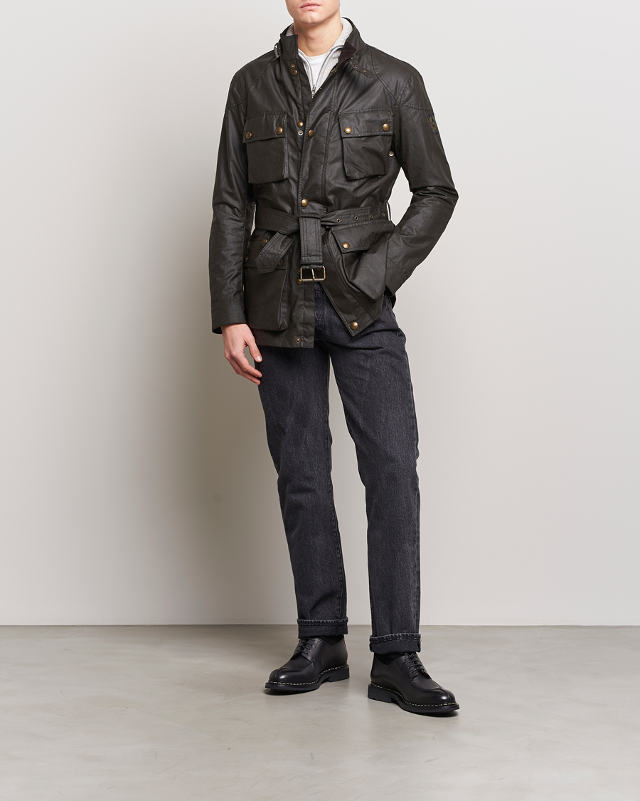 Herren | Jacken | Belstaff | Trialmaster Waxed Jacket Faded Olive
