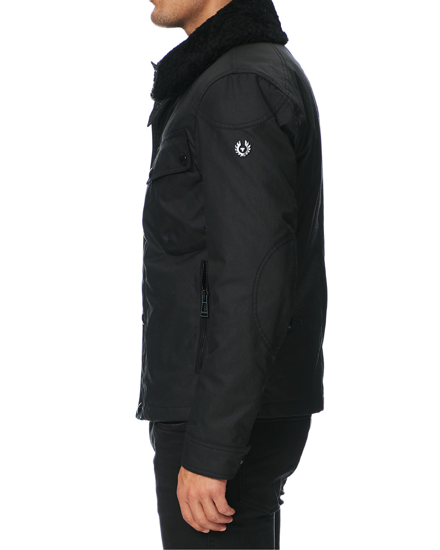 Herren | Jacken | Belstaff | Patrol Waxed Sherling Jacket Black