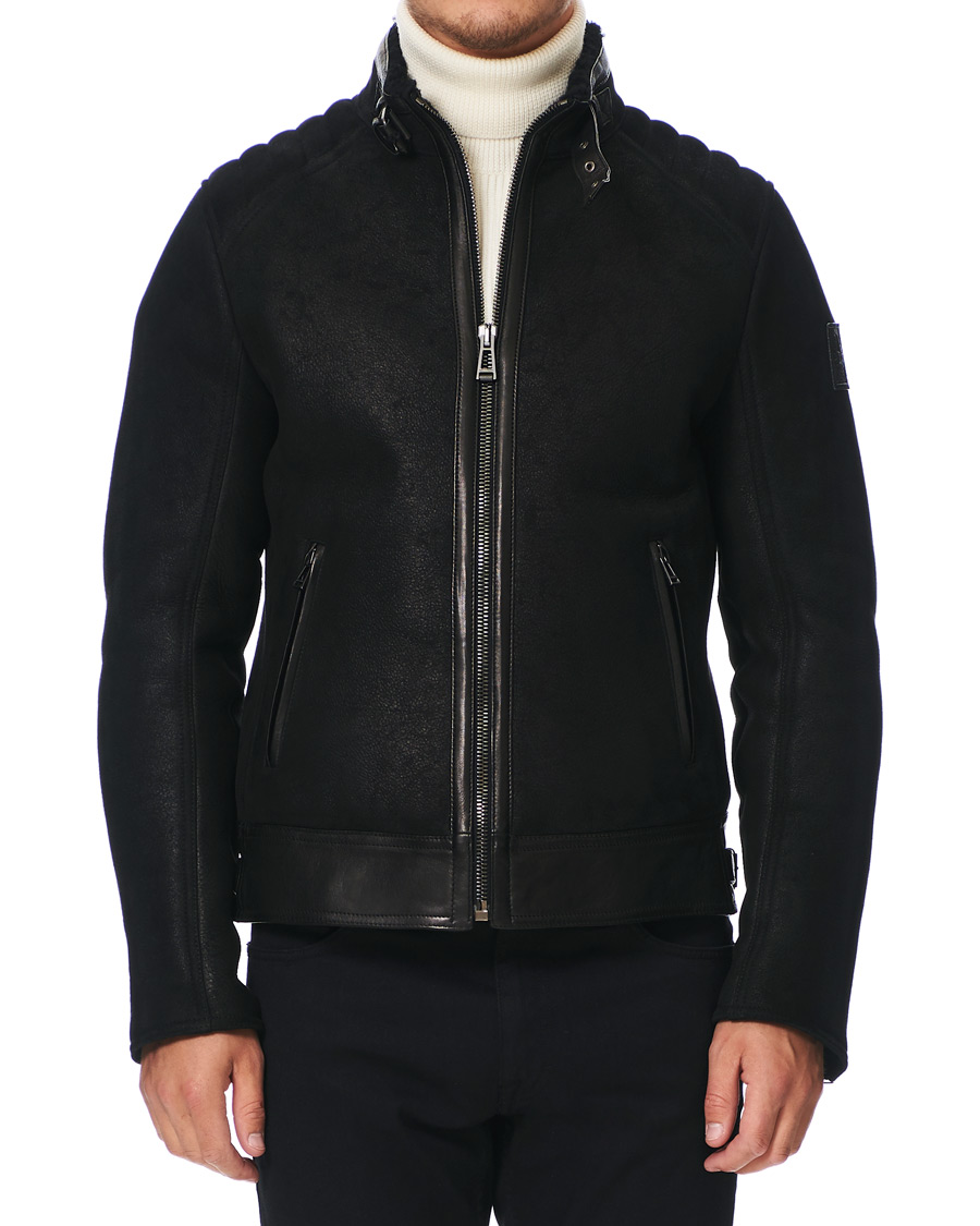 Herren | Jacken | Belstaff | Westlake 2.0 Sherling Leather Jacket Black