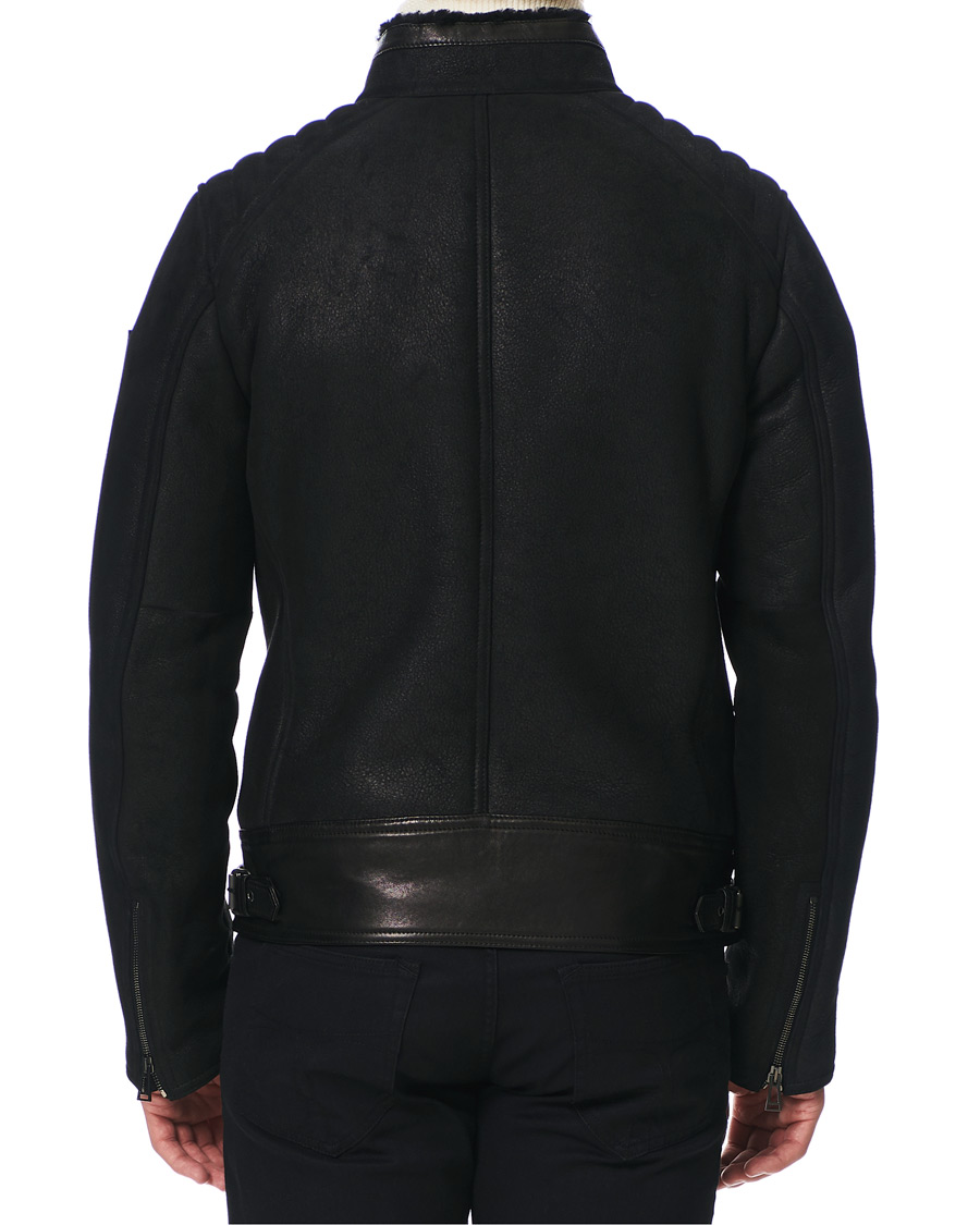 Herren | Jacken | Belstaff | Westlake 2.0 Sherling Leather Jacket Black