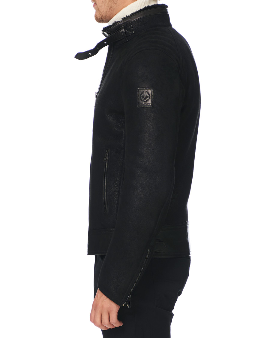 Herren | Jacken | Belstaff | Westlake 2.0 Sherling Leather Jacket Black