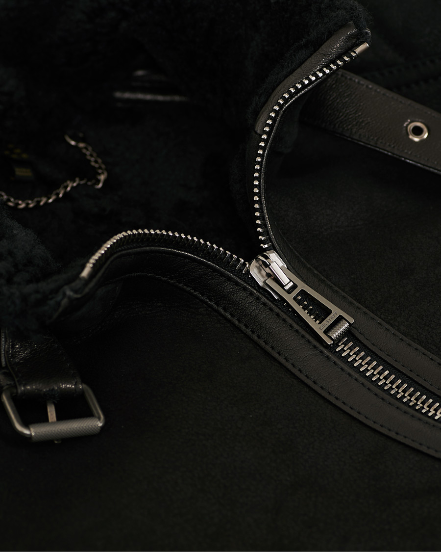 Herren | Jacken | Belstaff | Westlake 2.0 Sherling Leather Jacket Black