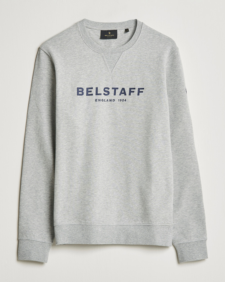 Herren | Sweatshirts | Belstaff | Belstaff 1924 Crew Neck Logo Sweat Grey Melange